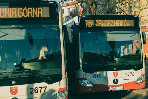 Close-up Photos of Buses