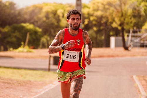 Free Photo of a Man Running Stock Photo