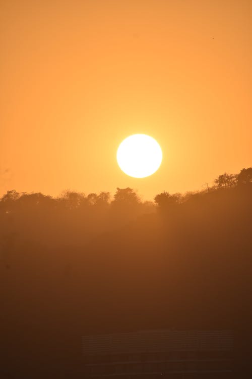 Foto profissional grátis de noite, pôr do sol