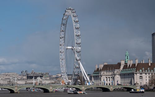 Free London Eye in London, United Kingdom Stock Photo