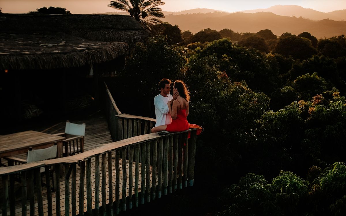 Patio at sunset