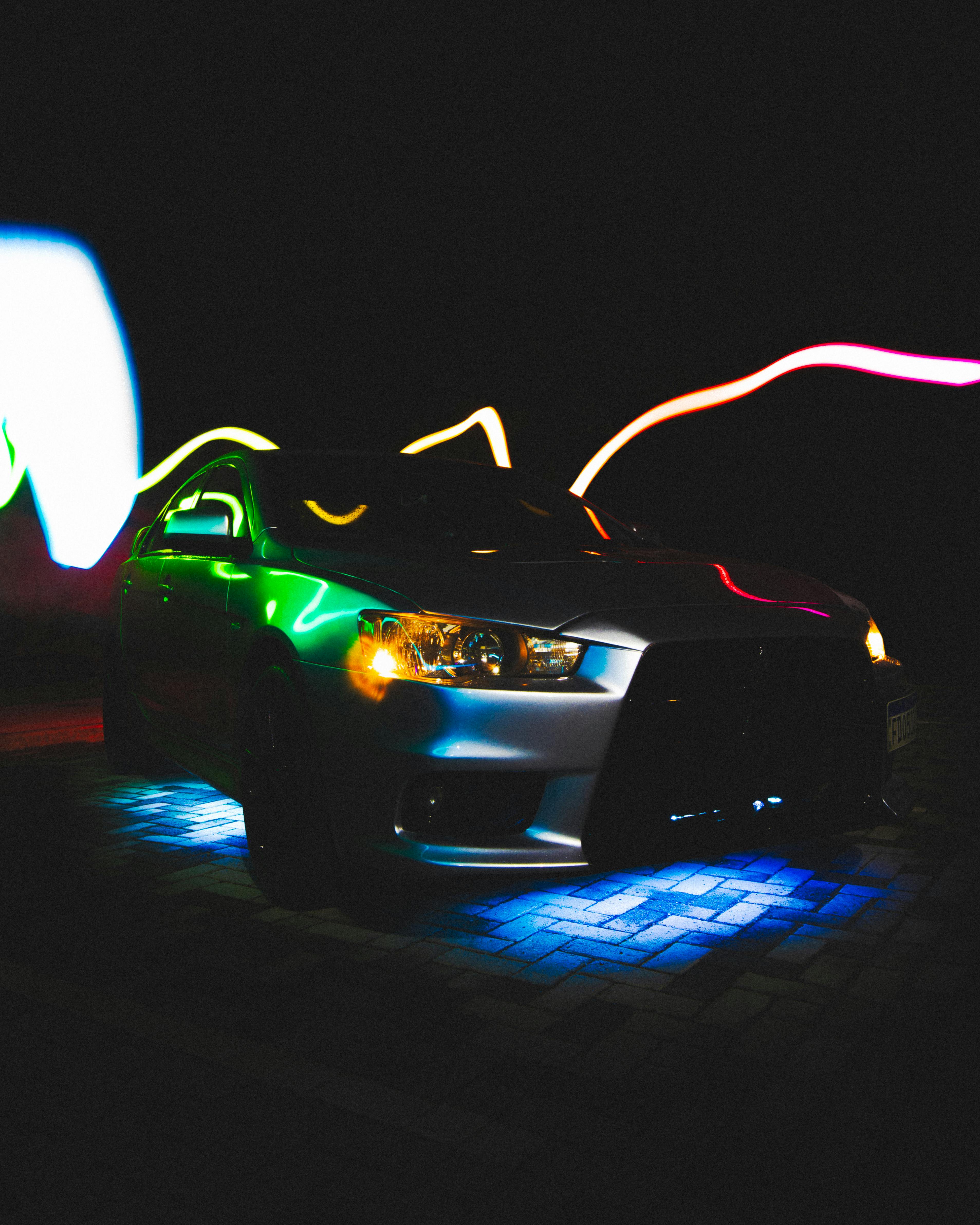 Shot of Car in Mood Lighting · Free Stock Photo