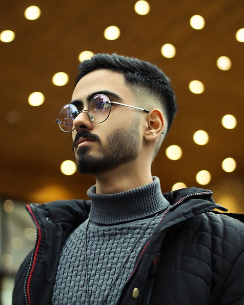 Man Wearing Eyeglasses