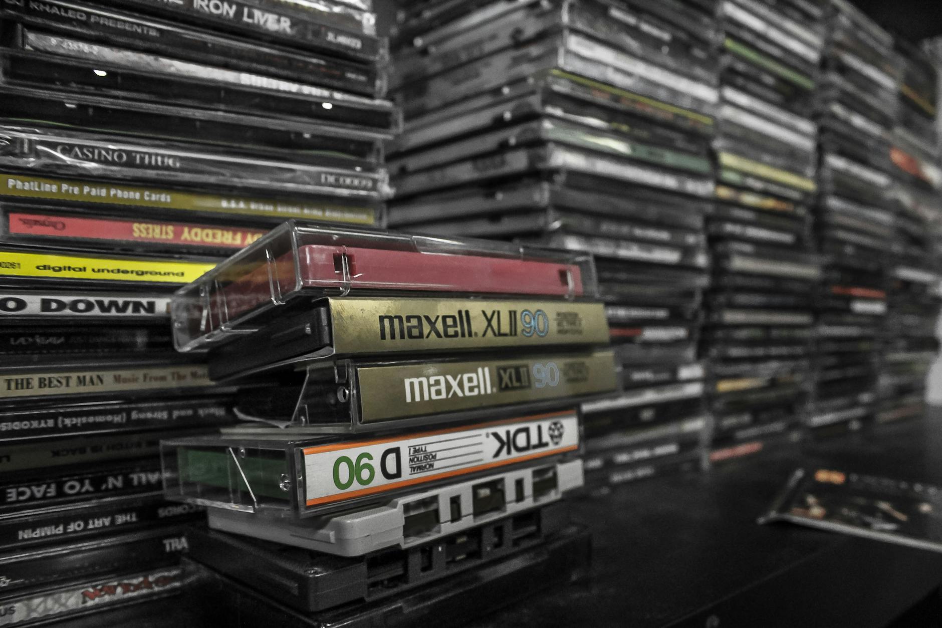 cassettes audio cds