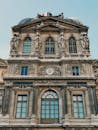 Front View of the Pavillon Sully in Paris France