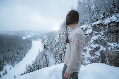 Gratis lagerfoto af forkølelse, frostklart vejr, klippe