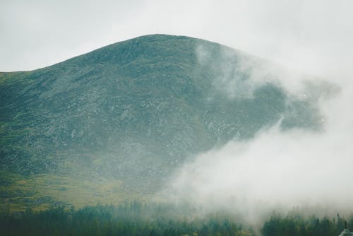 Mountain Covered in Fog