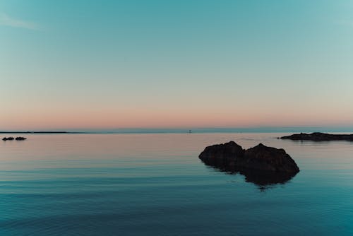 A Rock Formation Above the Sea Surface