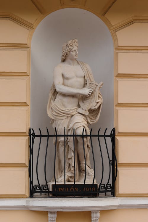 Free Statue of Apollo with Cithara Stock Photo