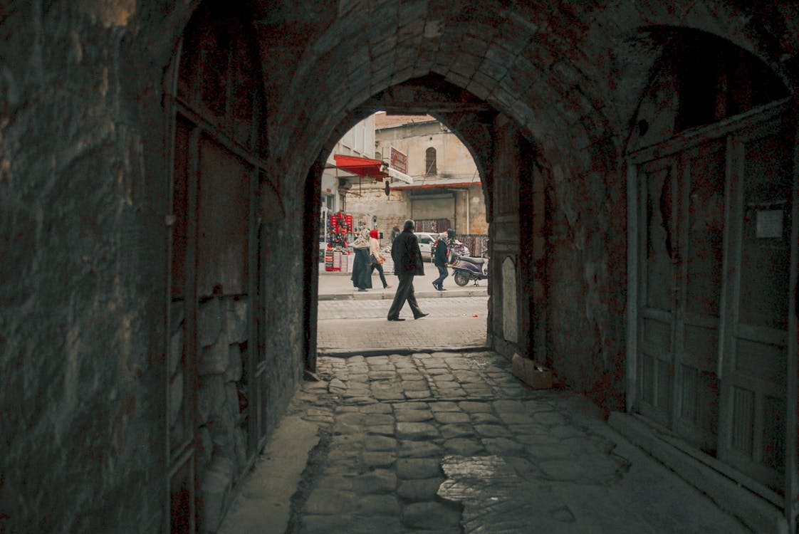 A Tunnel Alley of an Ancient Building