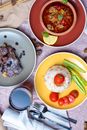 Meat Saute, Rice and Dessert at Ramadan Tables