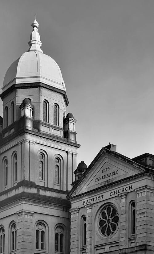 Free Monochrome Photo of Church Building  Stock Photo