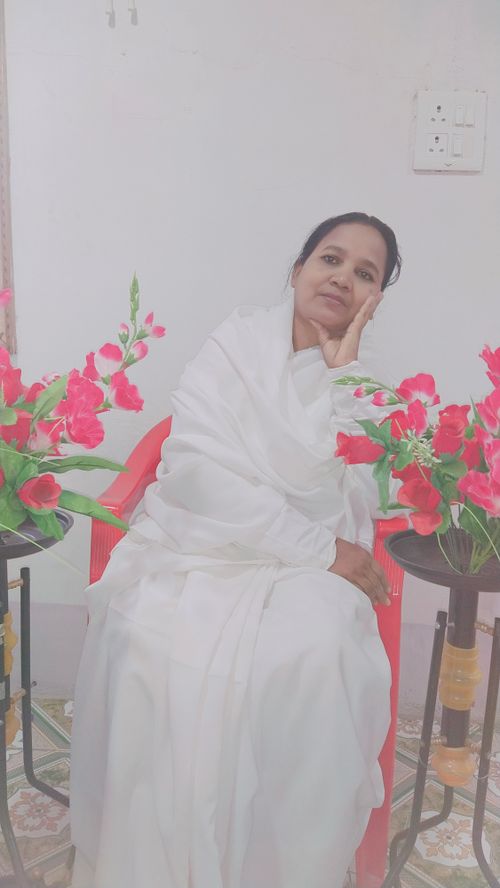Free Prabhu yad mein khoe rahe /BK KK sister Stock Photo