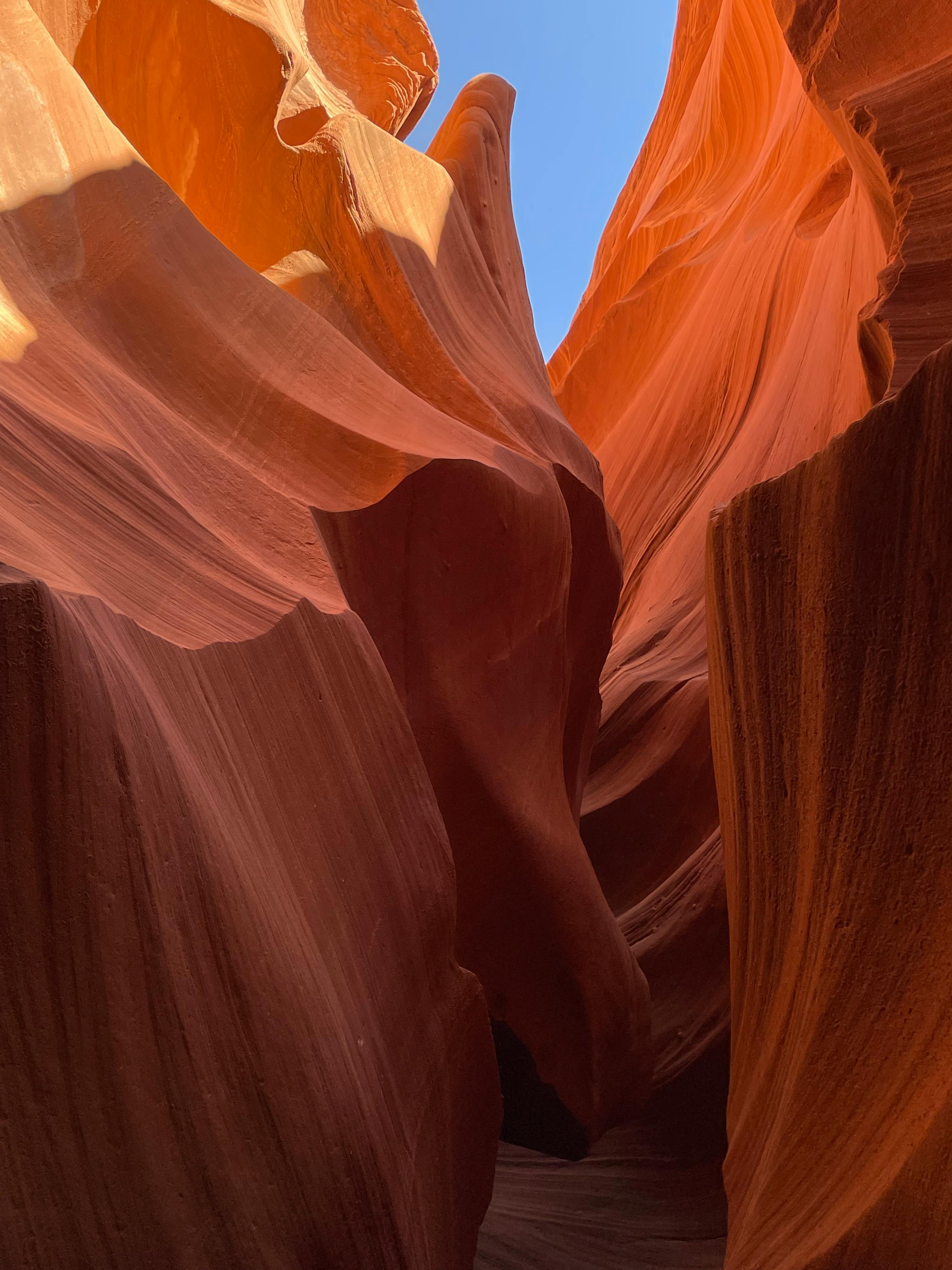 eroded formation of antelope canyon