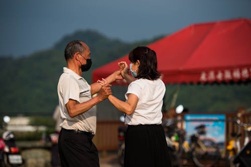 Two People dancing Together