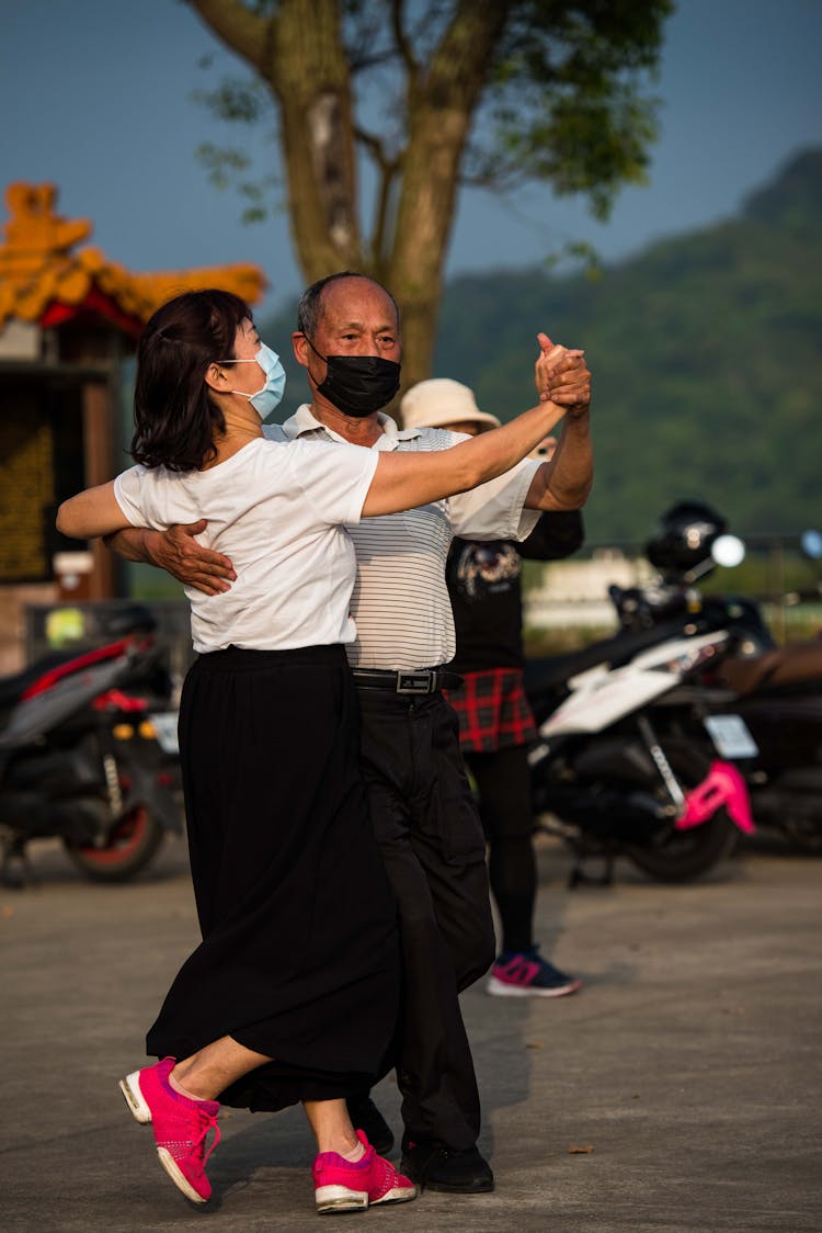 Couple Enjoying Dance Together