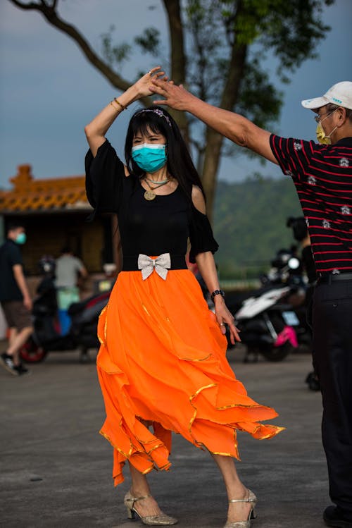 Two People dancing Together