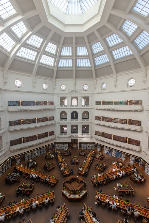 People Inside the State Library Victoria