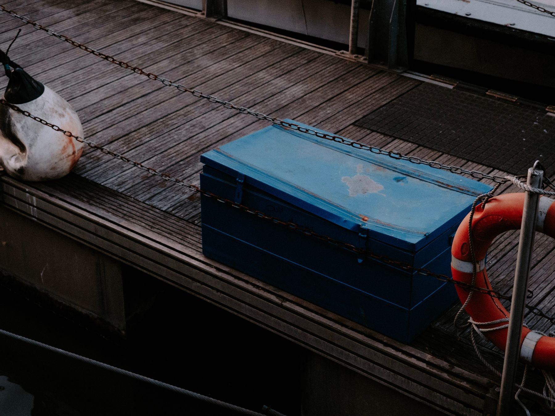 Comrie — belongings being loaded for transport to storage