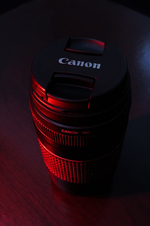 Close-Up Shot of a Camera Lens 