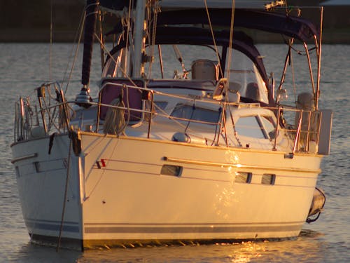 Free Sunset Sailboat Stock Photo