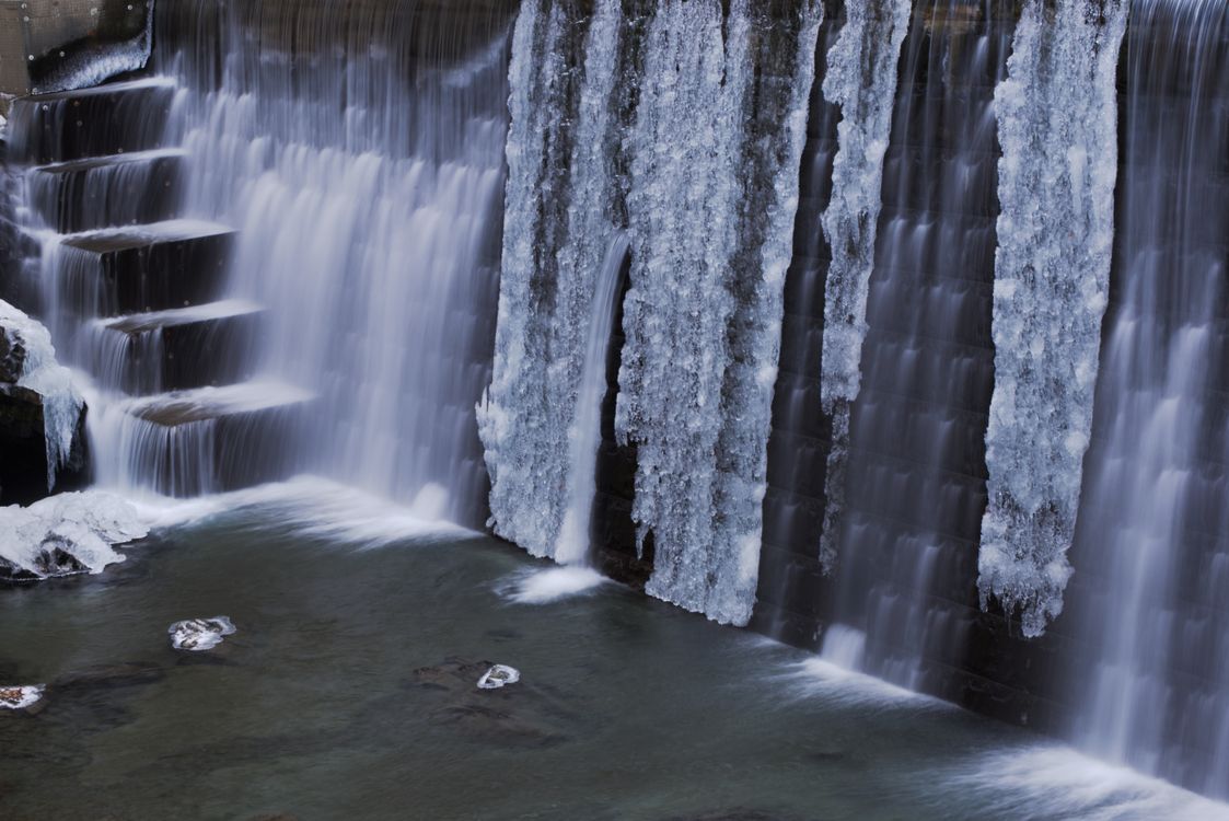 Ice on the Waterfall · Free Stock Photo
