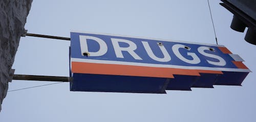 Vintage drugstore sign