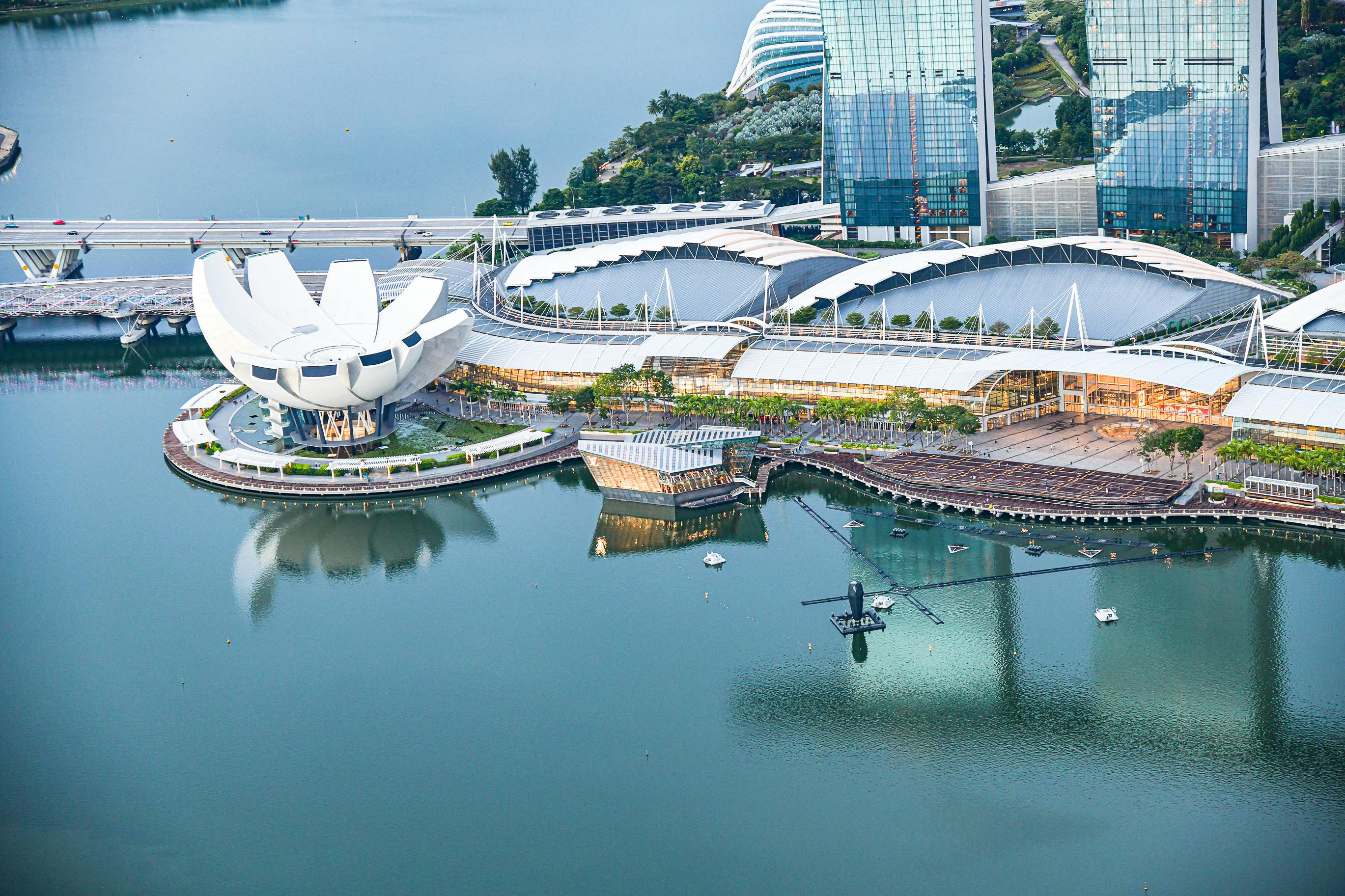 Dream Lettering Near Fence Overlooking Marina Bay Sands Building · Free ...