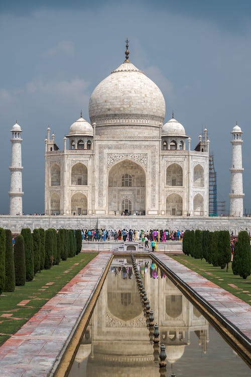 Taj Mahal Under Blue Sky