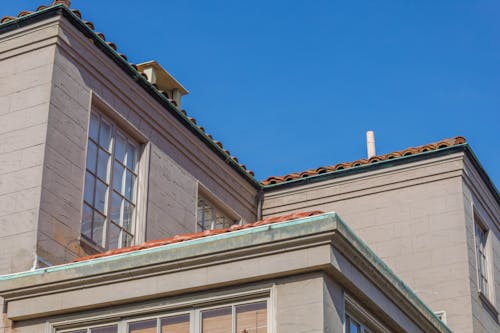 Free Low Angle Shot of a House Roofing Stock Photo