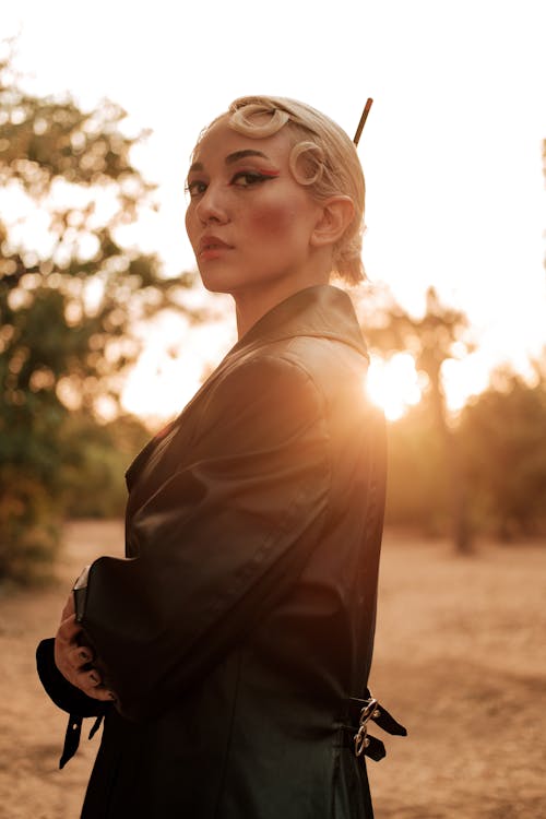 Woman Posing in Jacket