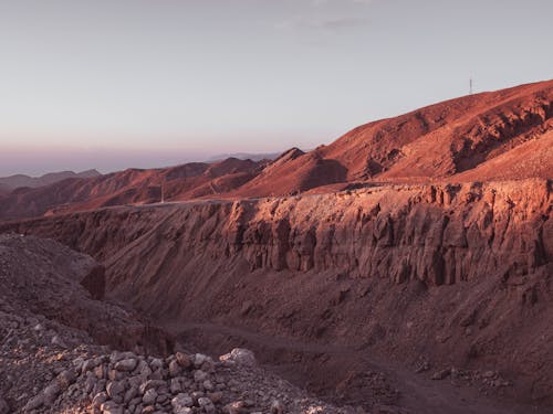 Sandstones Eroding from the Mountain Cliff