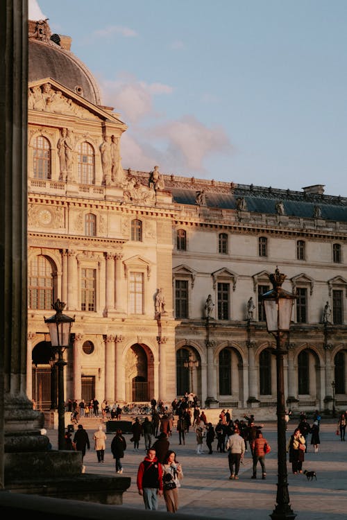 
A View of the Louvre Museum in Paris