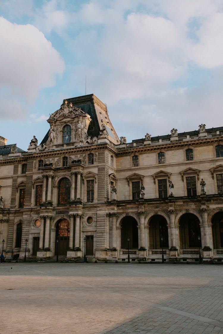 Facade Of The Louvre Palace