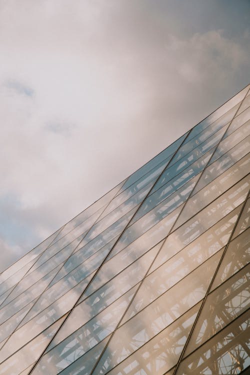Free Low Angle View of Louvre Museum Stock Photo