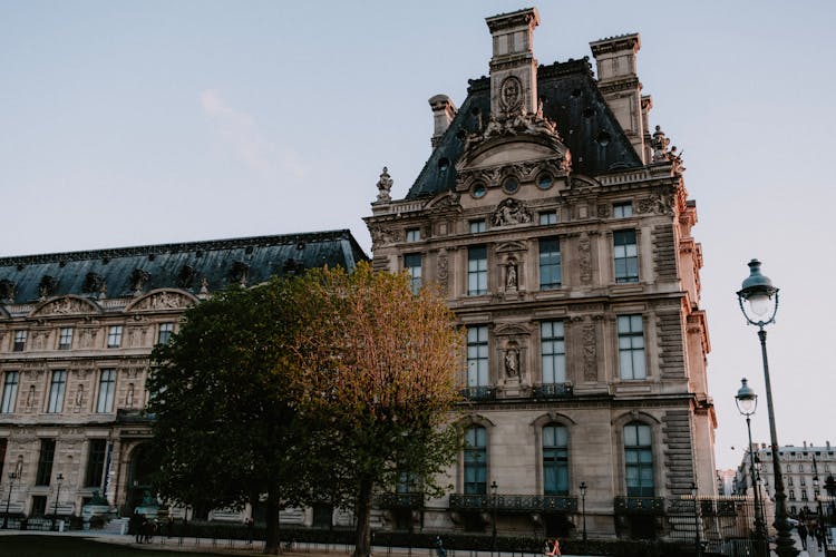 Louvre Palace Under A Blue Sky