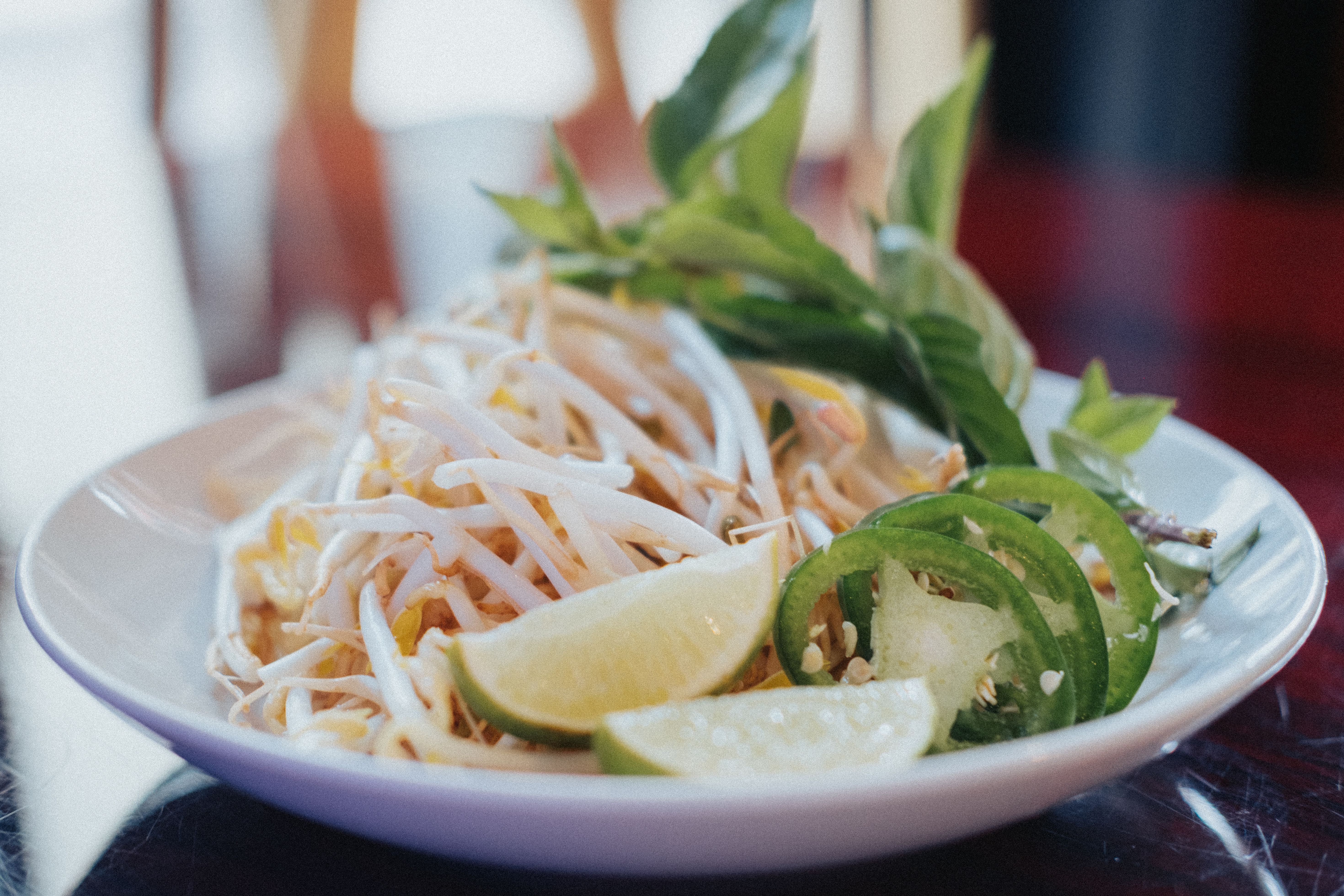 Coconut Pad Thai with Sweet Peas
