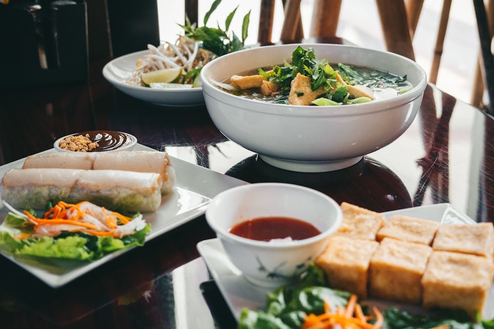Vietnamese Spring Rolls with Bean Sprouts