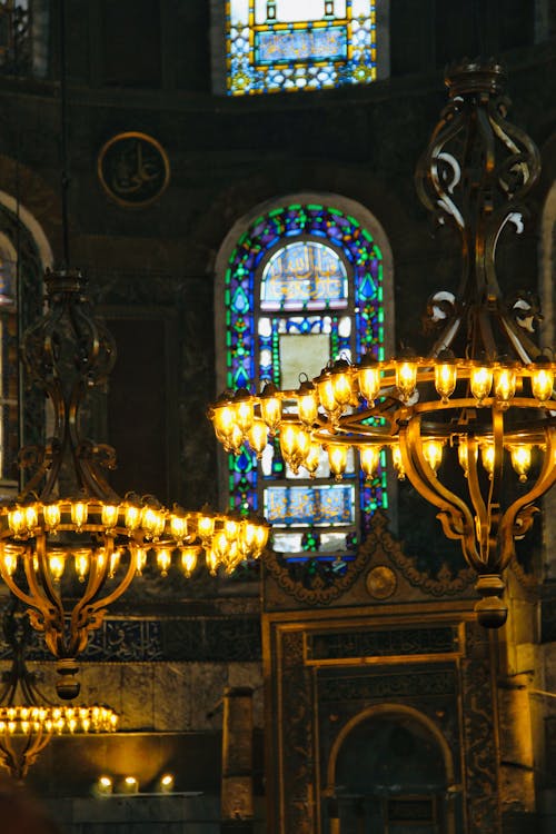 Stained Glass Windows in Temple