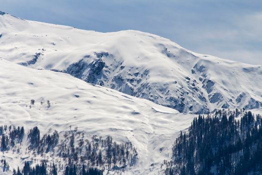 Mountains Covered with Snow