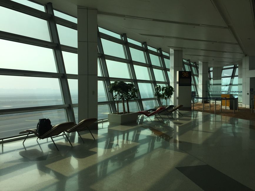 Tourist buying a Chunghwa Telecom SIM card at Taoyuan International Airport, Taiwan