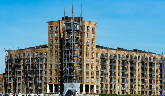 Contemporary London apartment building, illustrating a leasehold flat where the SDLT on a statutory lease extension differs from the SDLT on a fresh purchase