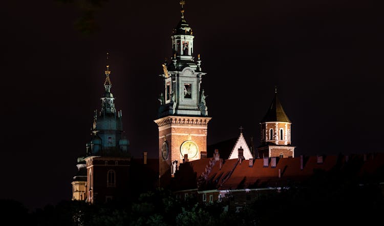 Wawel Royal Castle At Night