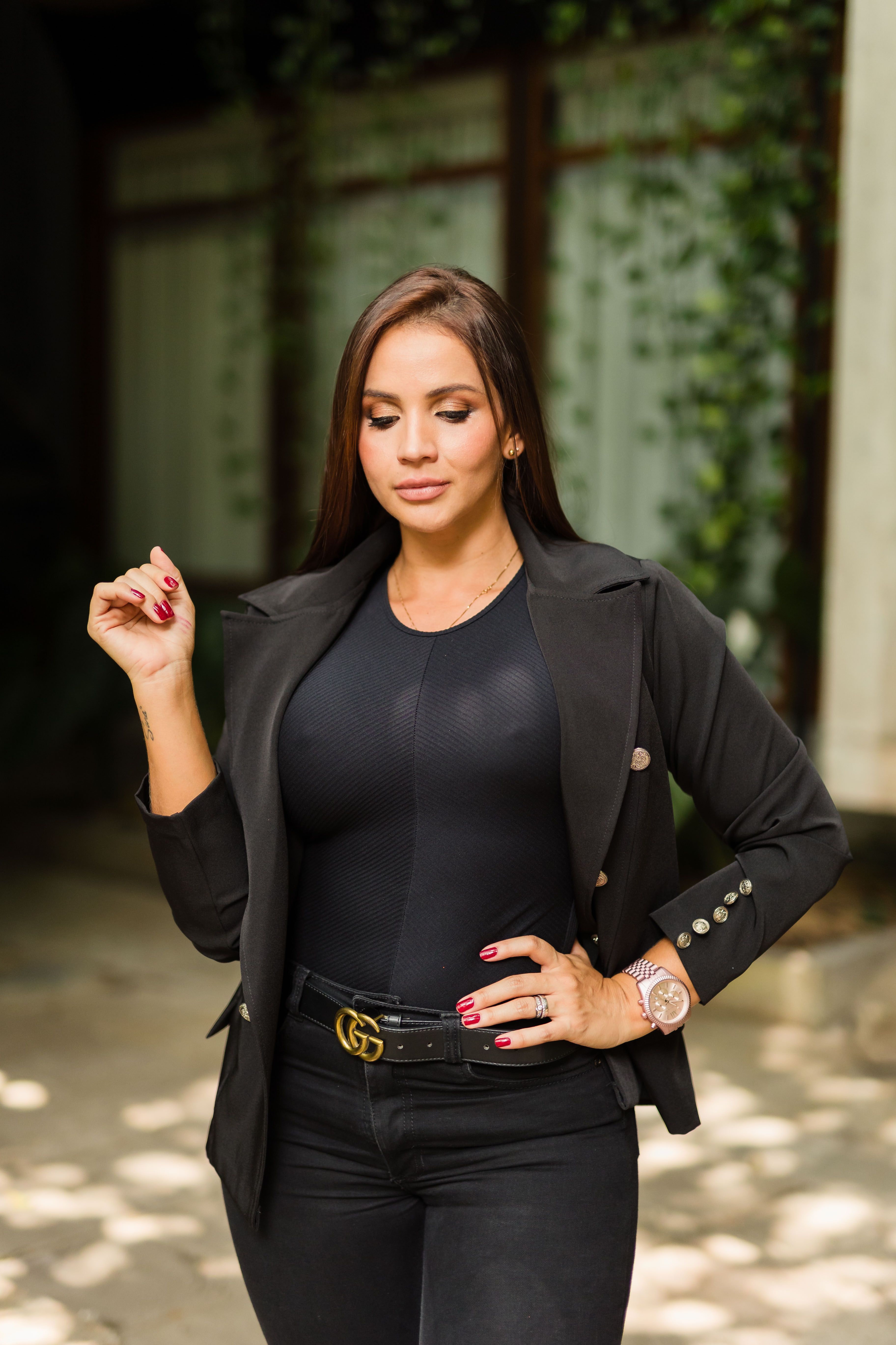 Beautiful Woman Wearing Black Clothes · Free Stock Photo