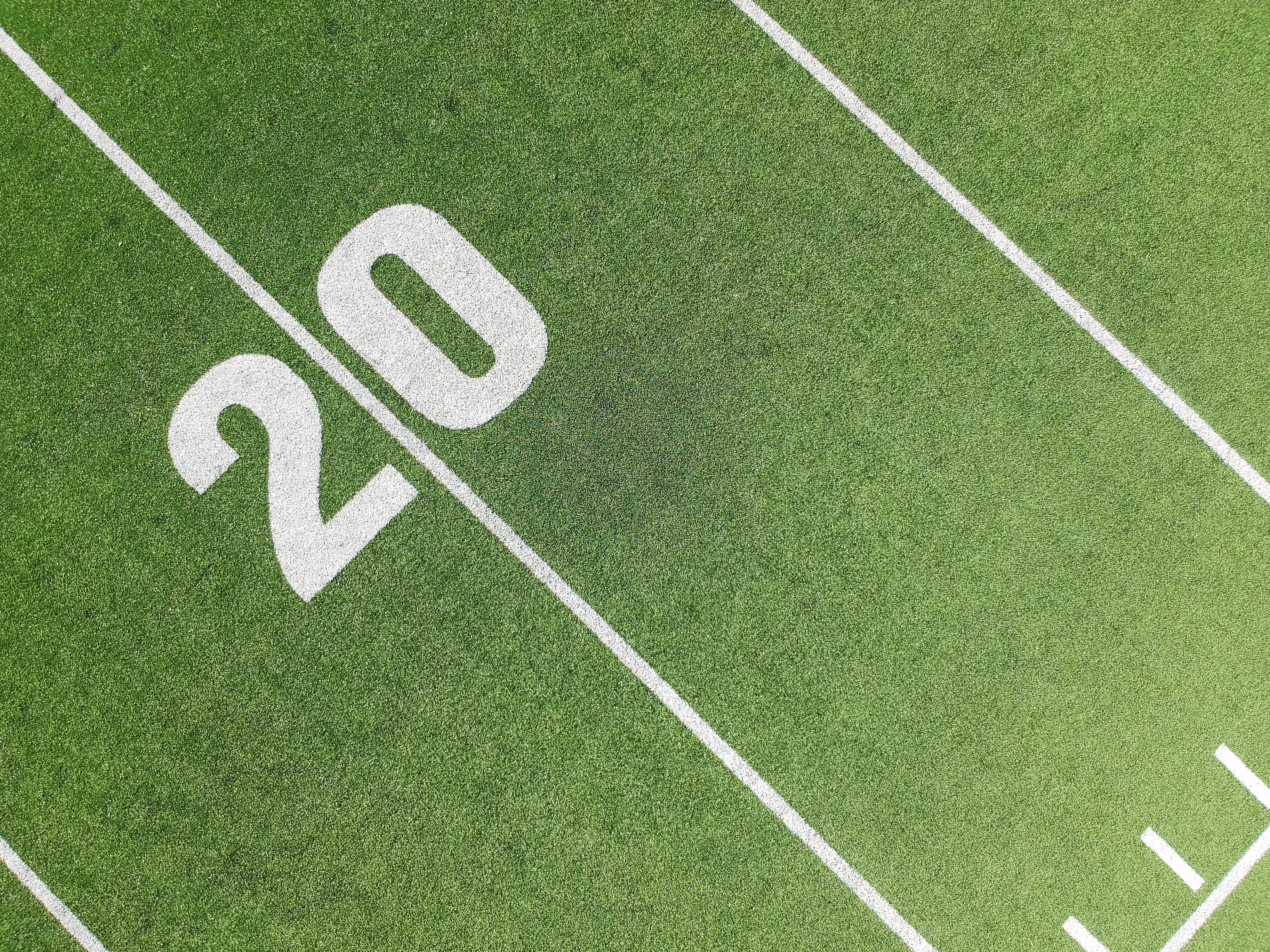 Free stock photo of 20, American football, artificial grass