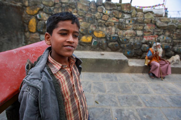 Teenage Boy In India