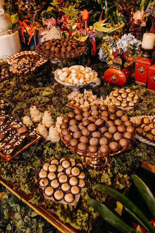 Abundance of Snacks on Table