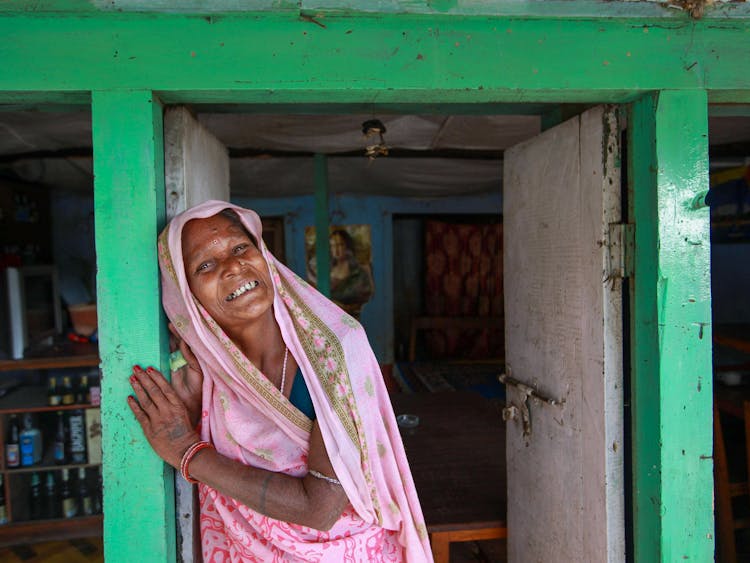 Woman Posing In Door