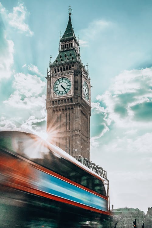 倫敦大笨鐘, 地標, 垂直拍摄 的 免费素材图片