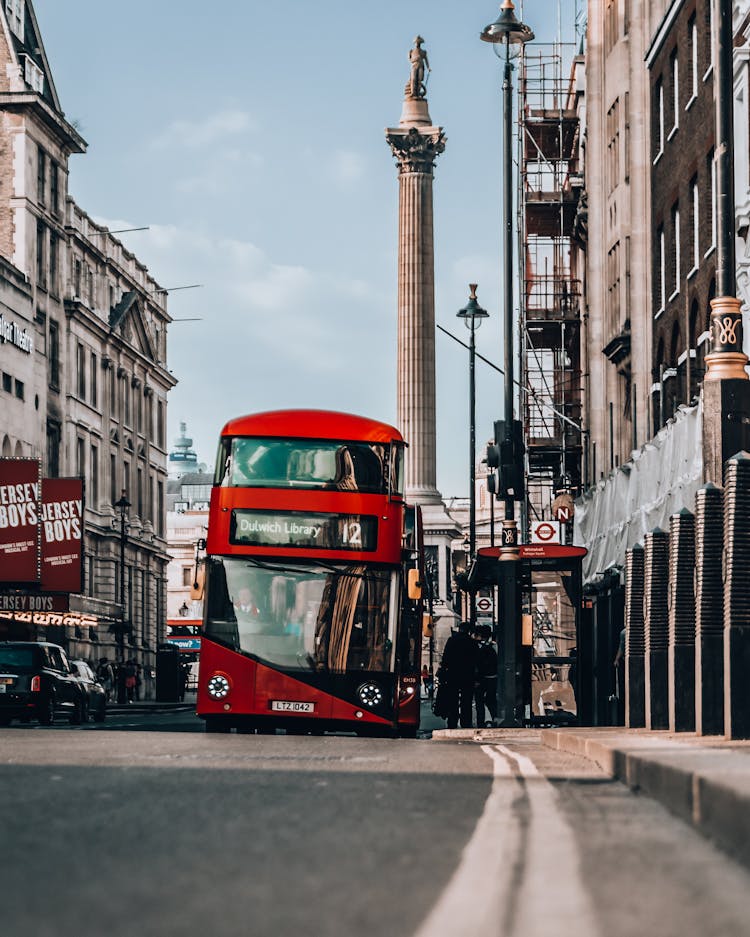 London Double Decker On Whitehall